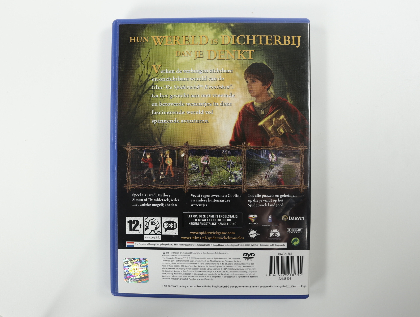 PlayStation 2 - The Spiderwick Chronicles - productfoto 2
