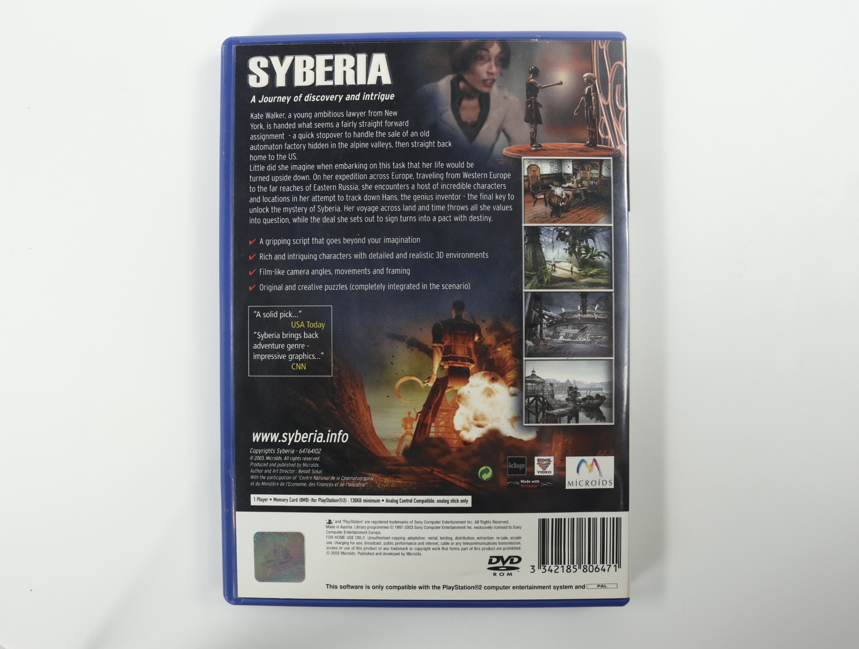 PlayStation 2 – Syberia - productfoto 2