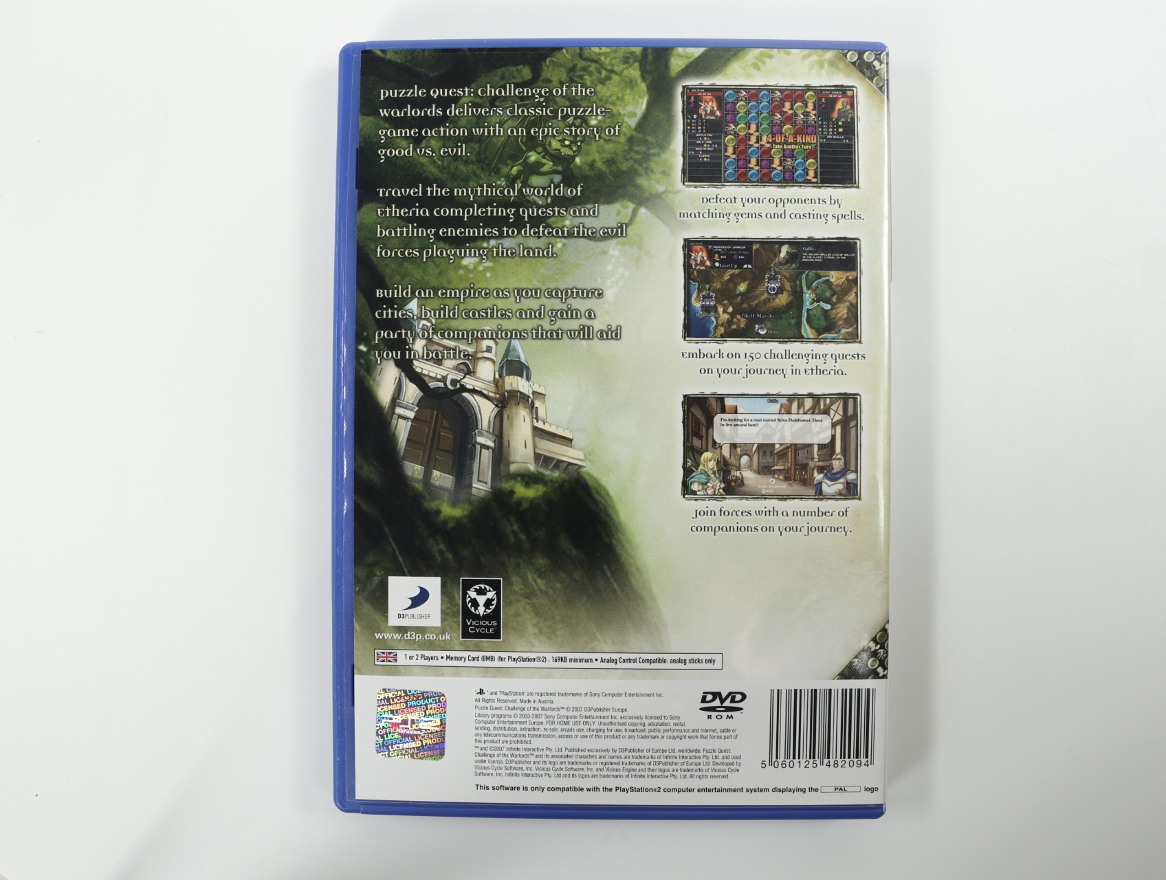 PlayStation 2 - Puzzle Quest: Challenge of the Warlords - Infinite Interactive - productfoto 2