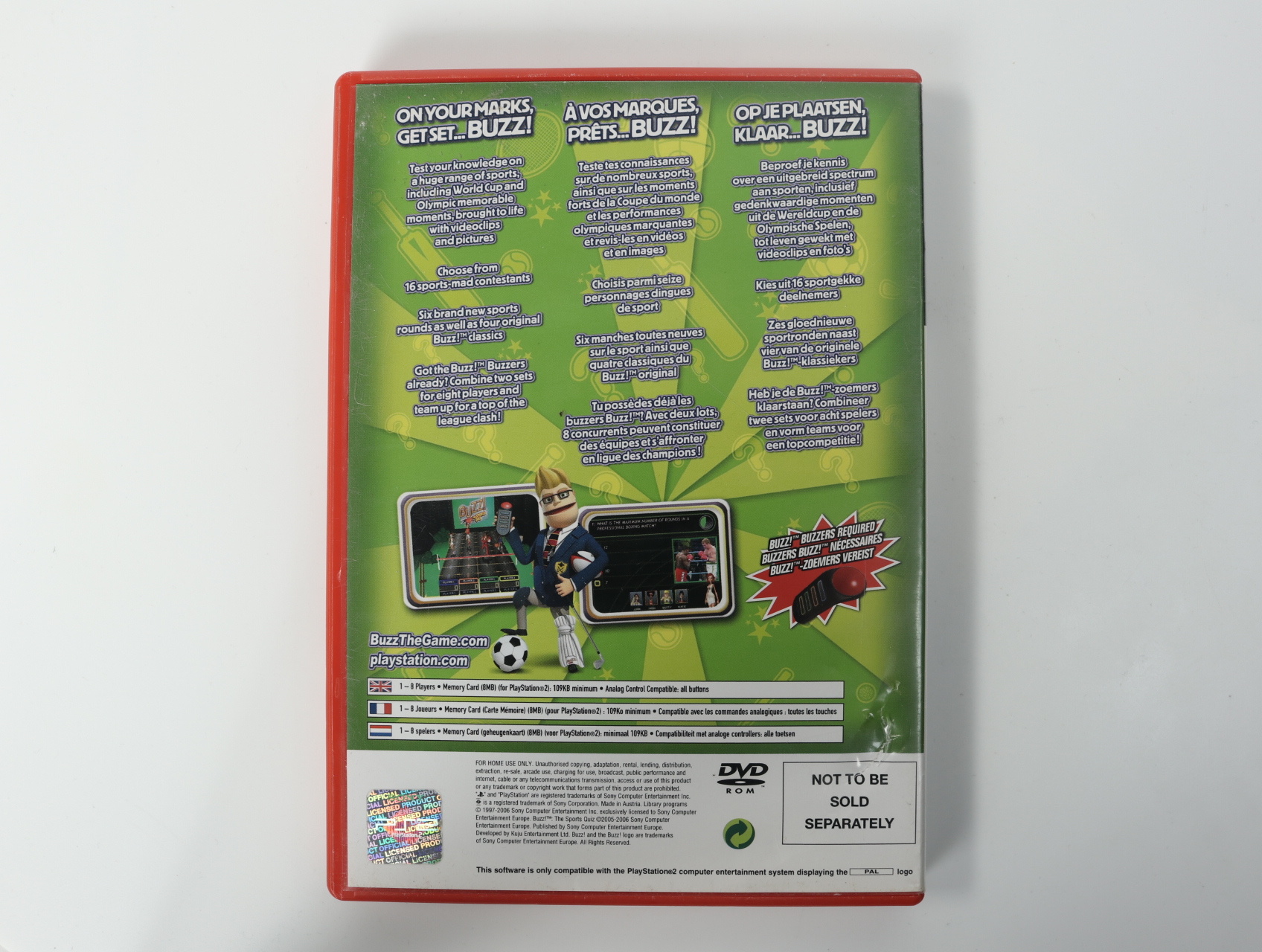 PlayStation 2 - Buzz! The Sports Quiz - productfoto 3