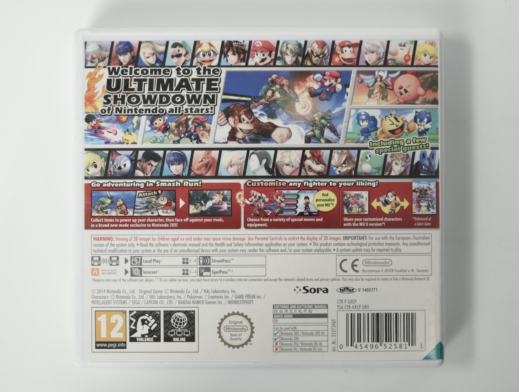 Nintendo 3DS – Super Smash Bros for Nintendo 3DS - CIB - Bandai Namco Studios - productfoto 3