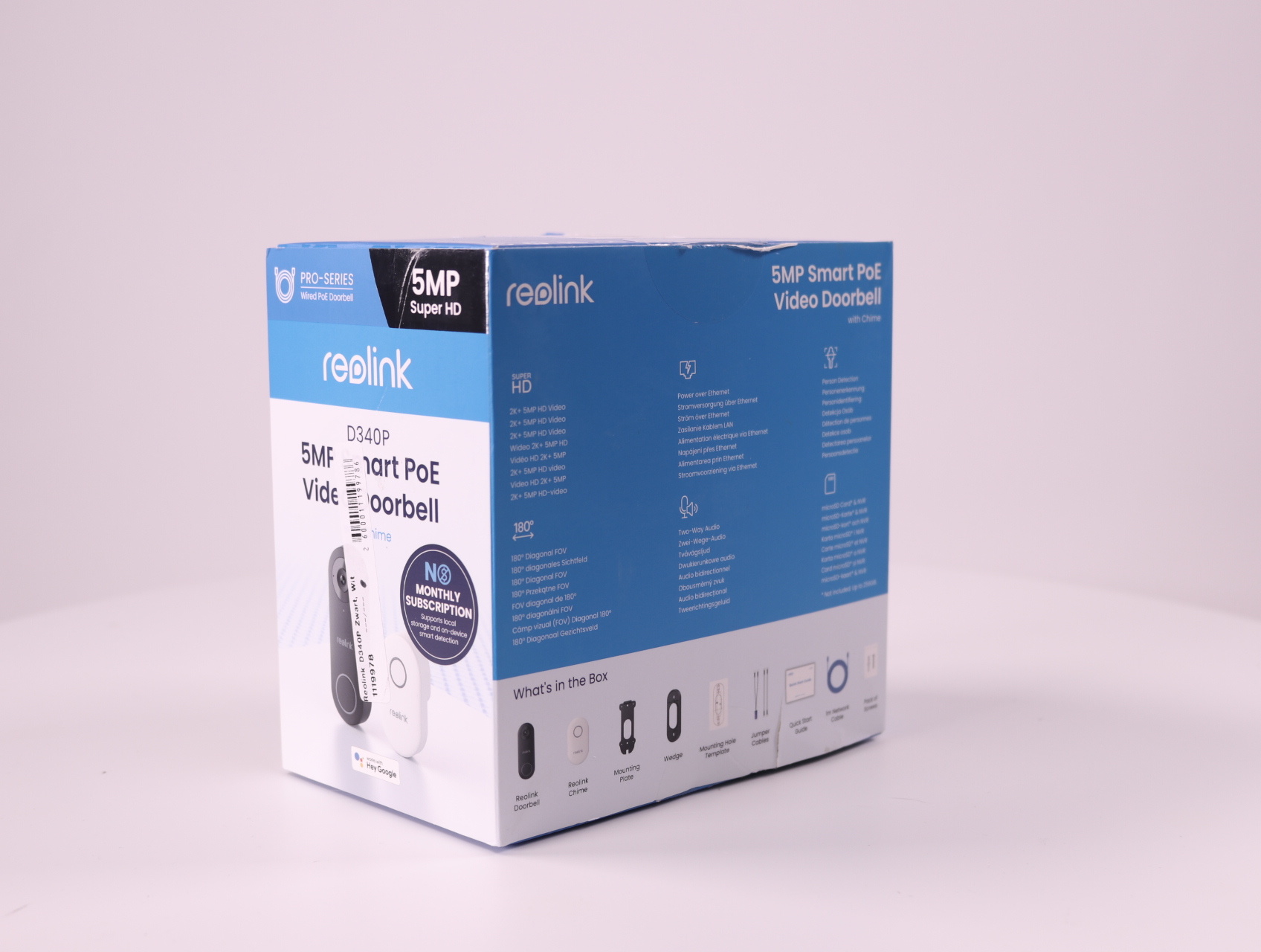 Video Doorbell PoE D340P - productfoto 3
