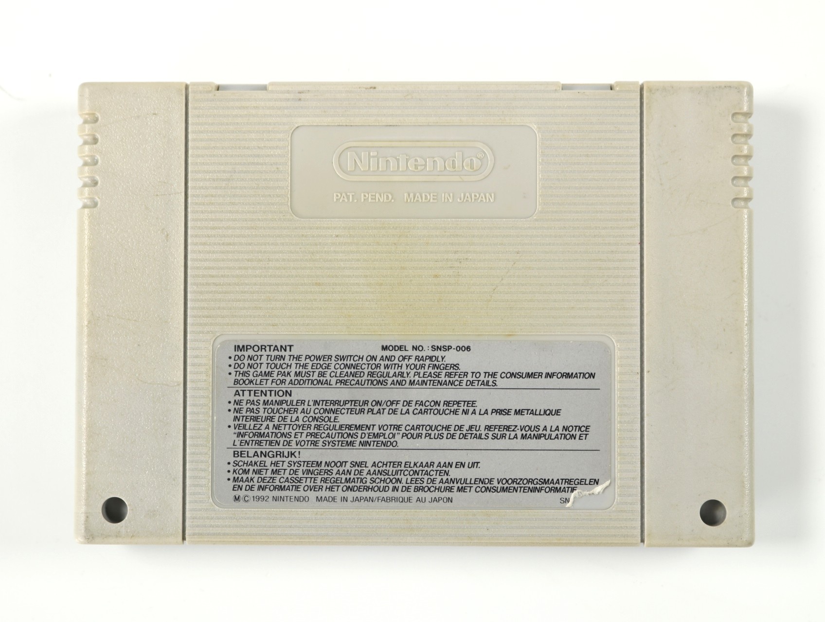 SNES – WWF Super WrestleMania [Beschadigd label[ - productfoto 2