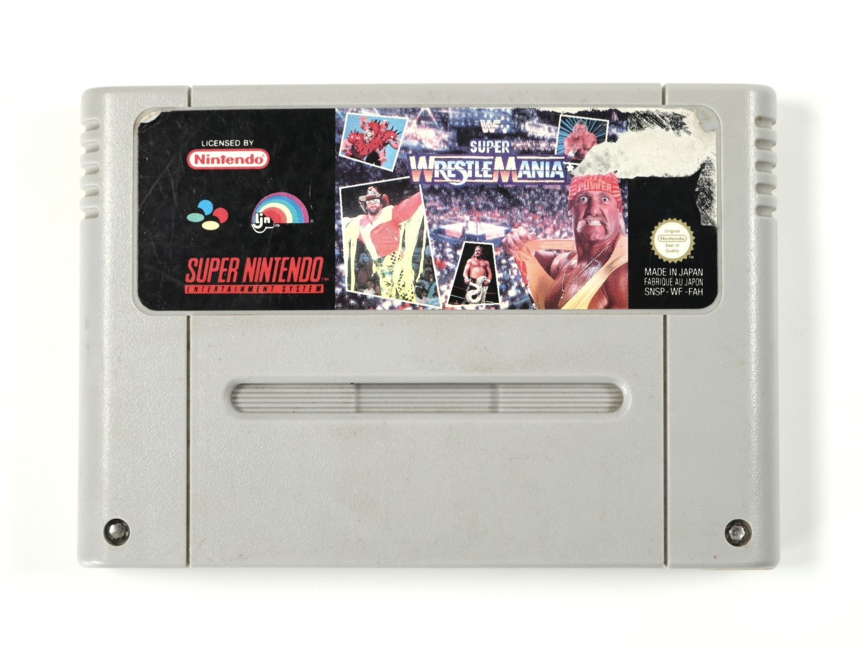 SNES – WWF Super WrestleMania [Beschadigd label[