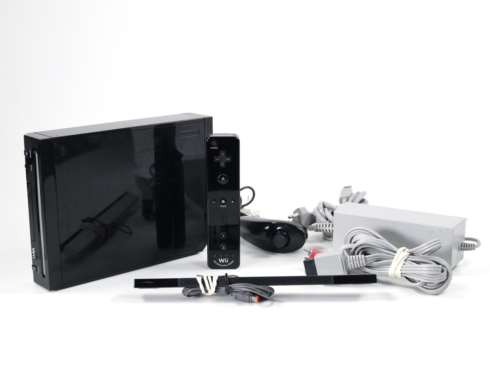 Wii - Console - Zwart - productfoto 2