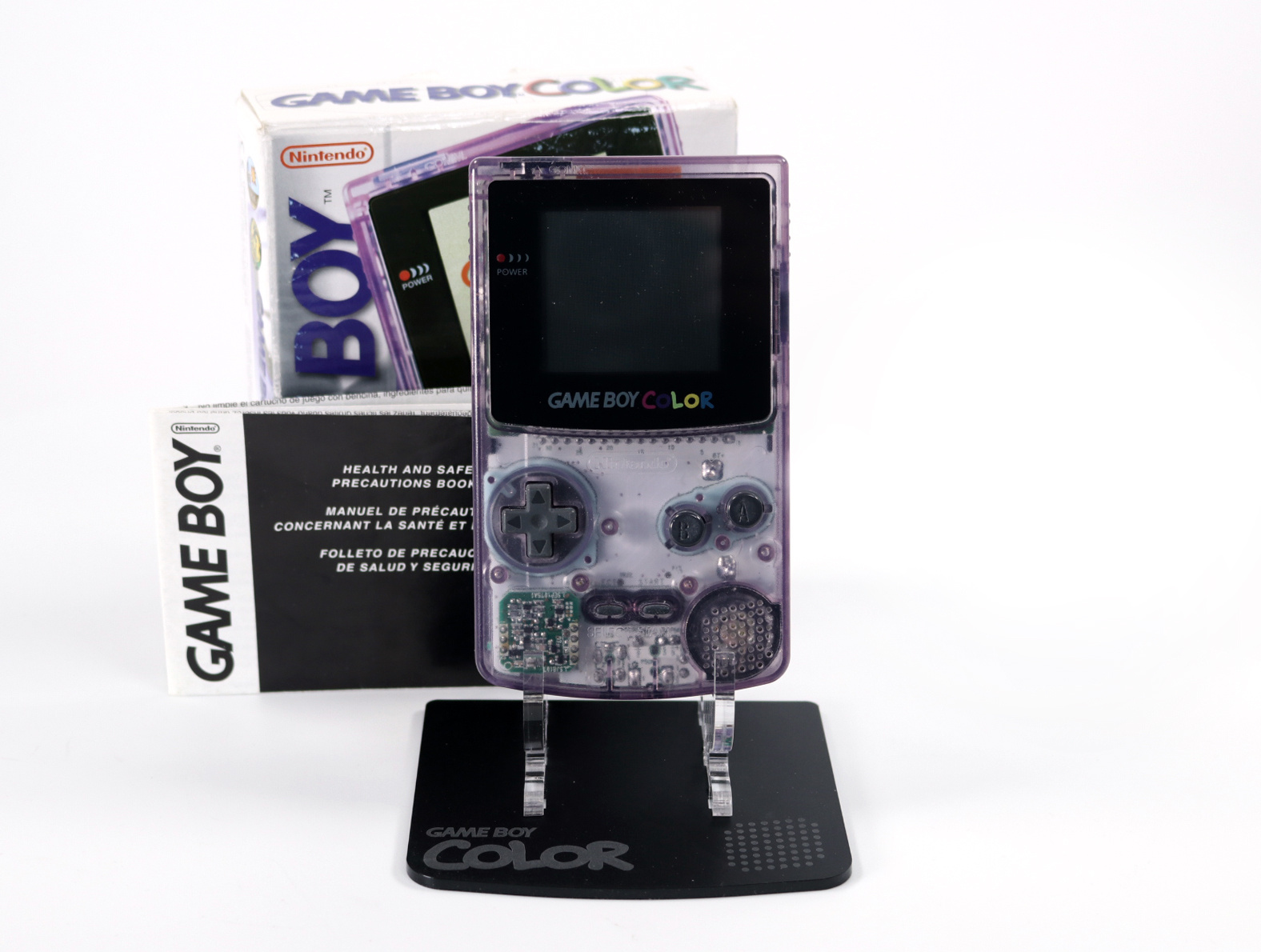 GameBoy Color - Console - Atomic Purple - CIB - productfoto 3