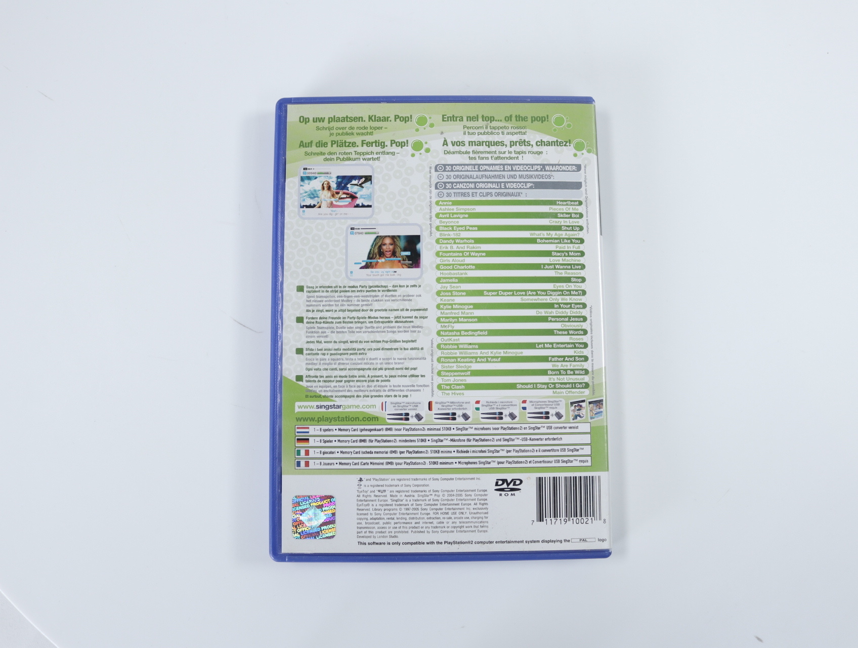 PlayStation 2 - SingStar Pop - productfoto 3
