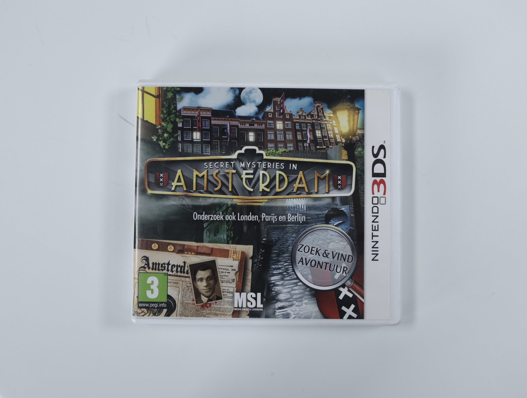 Nintendo 3DS - Secret Mysteries in: Amsterdam - CIB