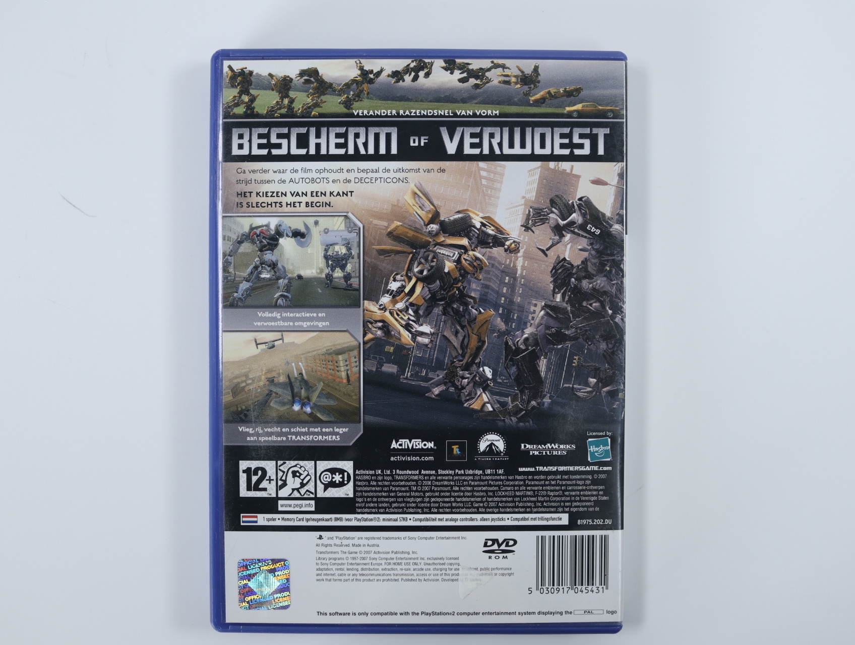 PlayStation 2 - Transformers: The Game - productfoto 2