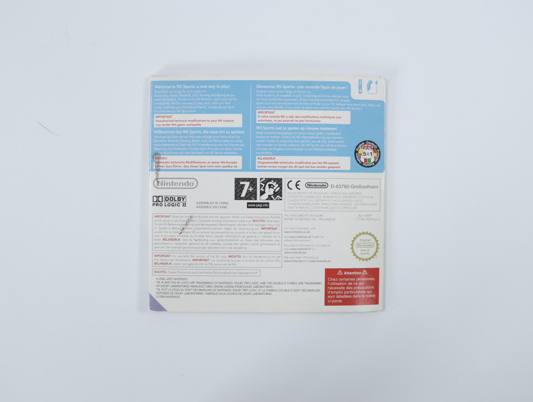 Nintendo Wii - Wii Sports - Nintendo EAD - productfoto 2
