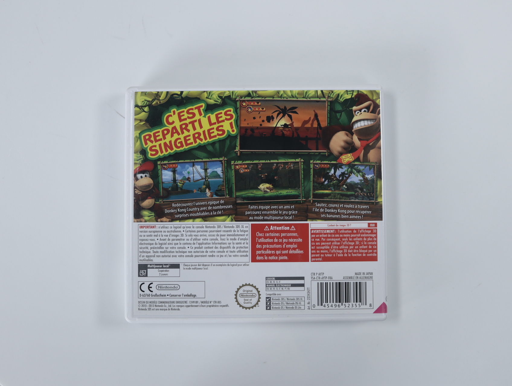 Nintendo 3DS - Donkey Kong Country Returns 3D - CIB - Monster Games - productfoto 2