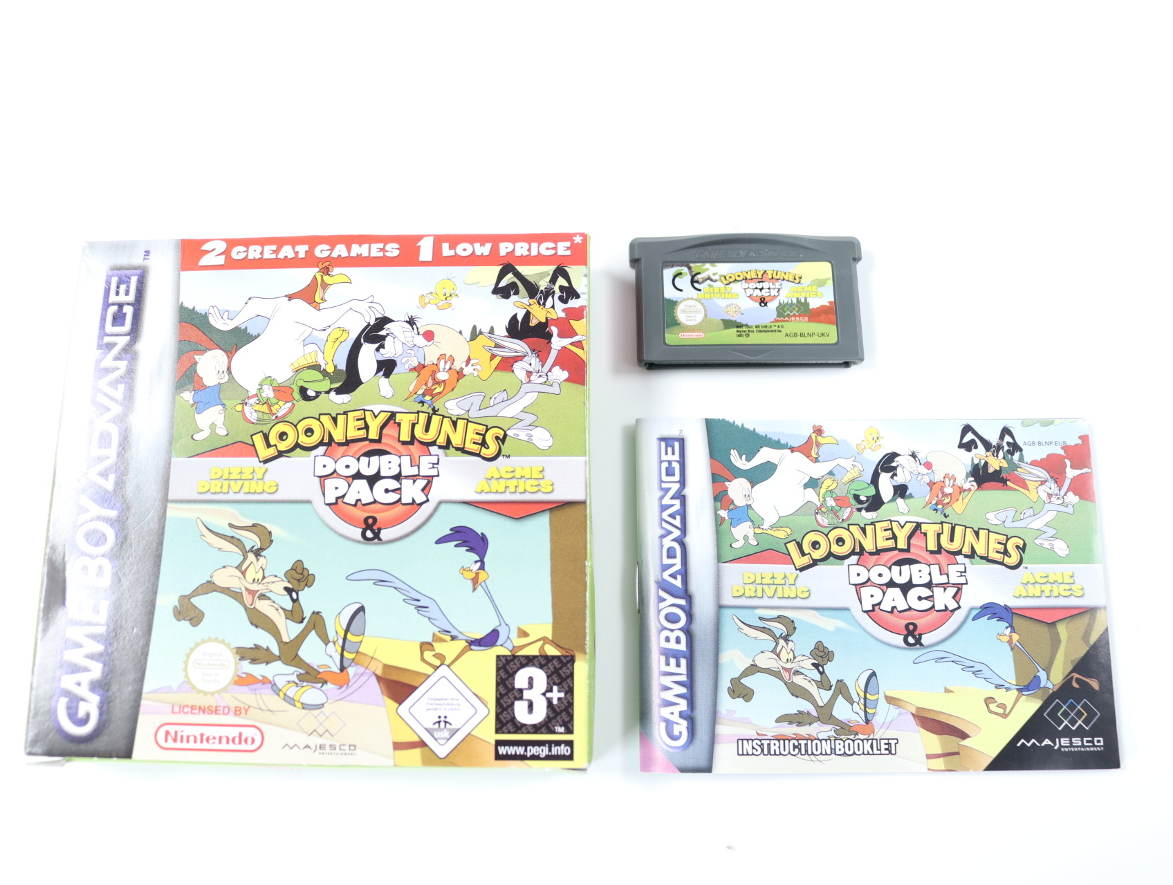 GameBoy Advance - Looney Tunes: Double Pack - Dizzy Driving & Acme Antics - CIB