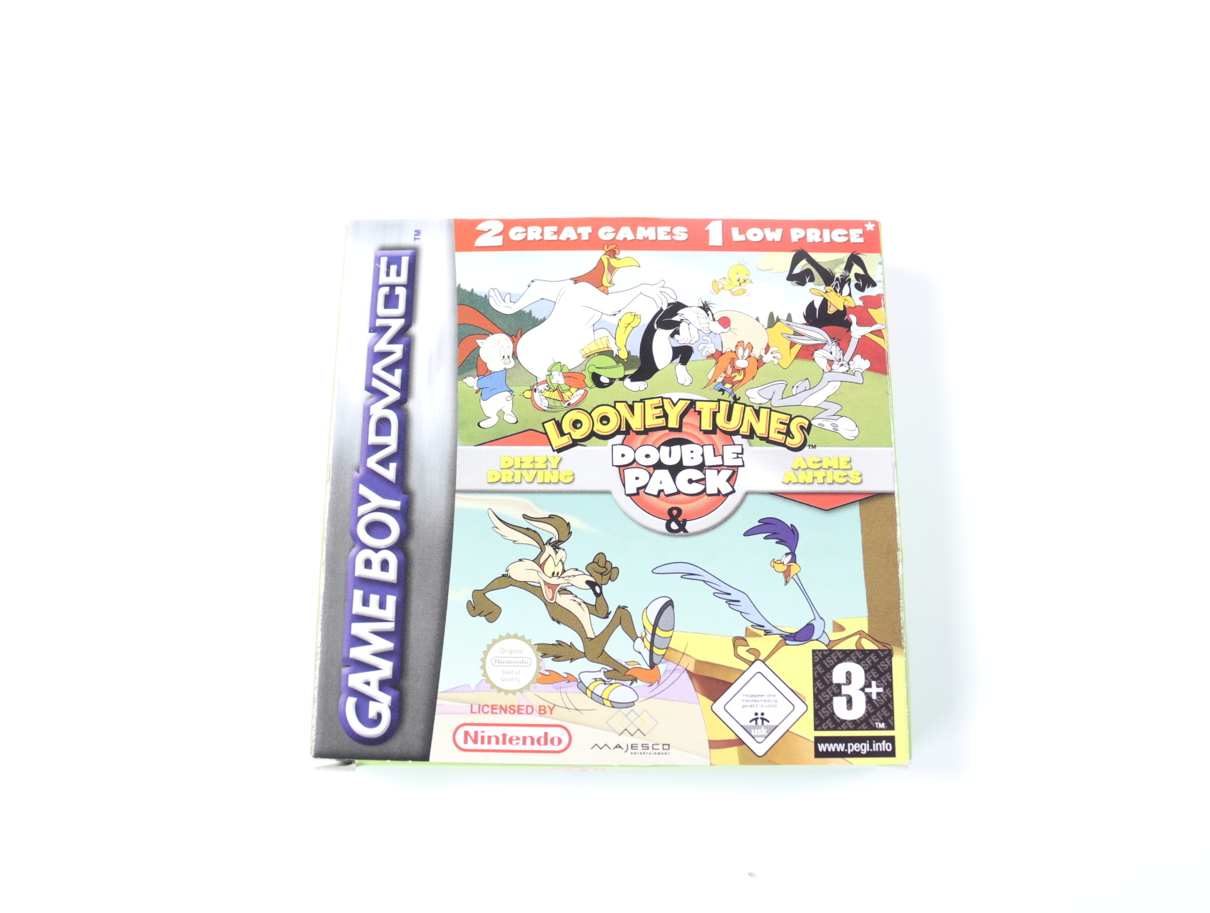 GameBoy Advance - Looney Tunes: Double Pack - Dizzy Driving & Acme Antics - CIB - productfoto 3