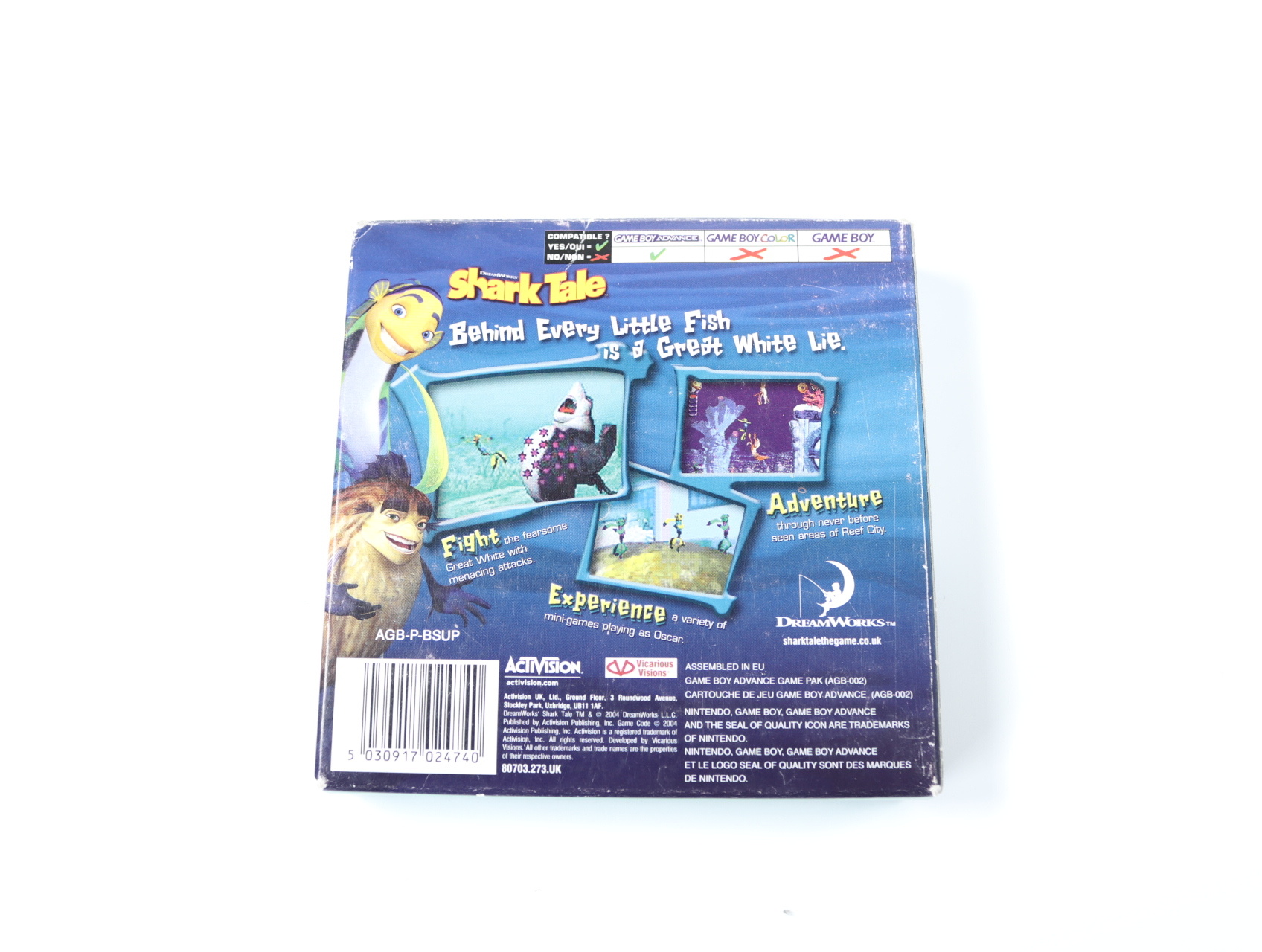 GameBoy Advance – Shark Tale - CIB - productfoto 4