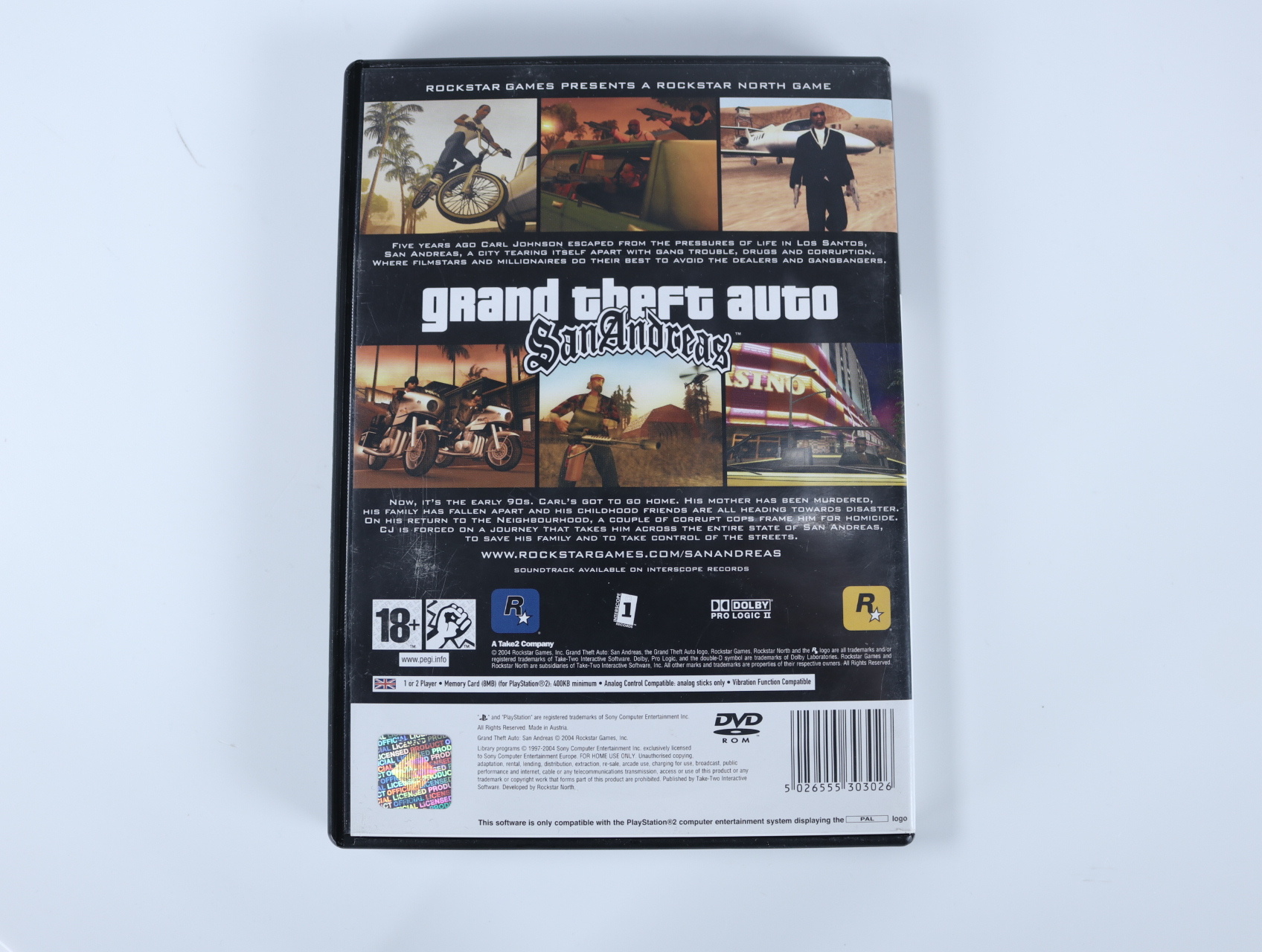 PlayStation 2 - Grand Theft Auto: San Andreas [No Manual] - productfoto 2