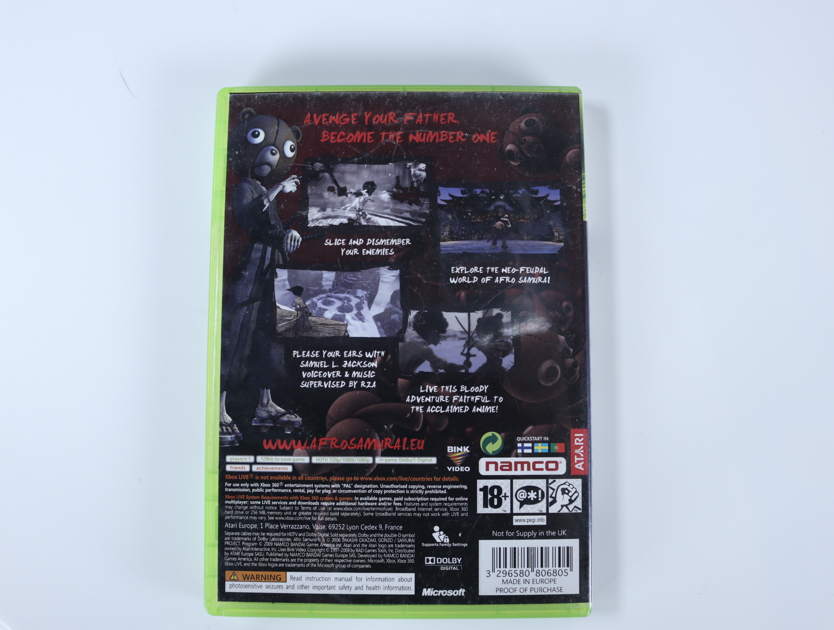 Xbox 360 - Afro Samurai - productfoto 2