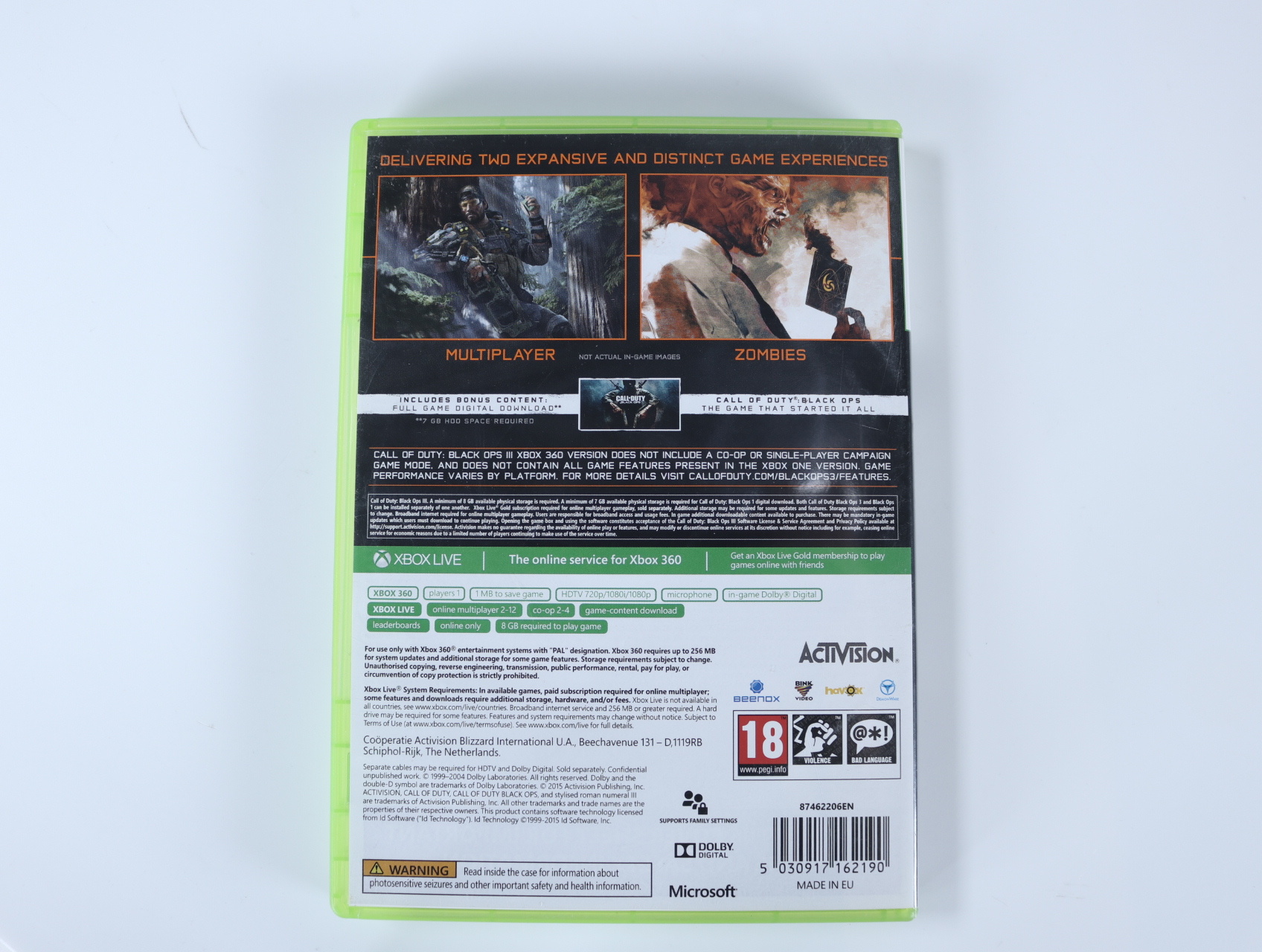 Xbox 360 - Call of Duty: Black Ops III - productfoto 2