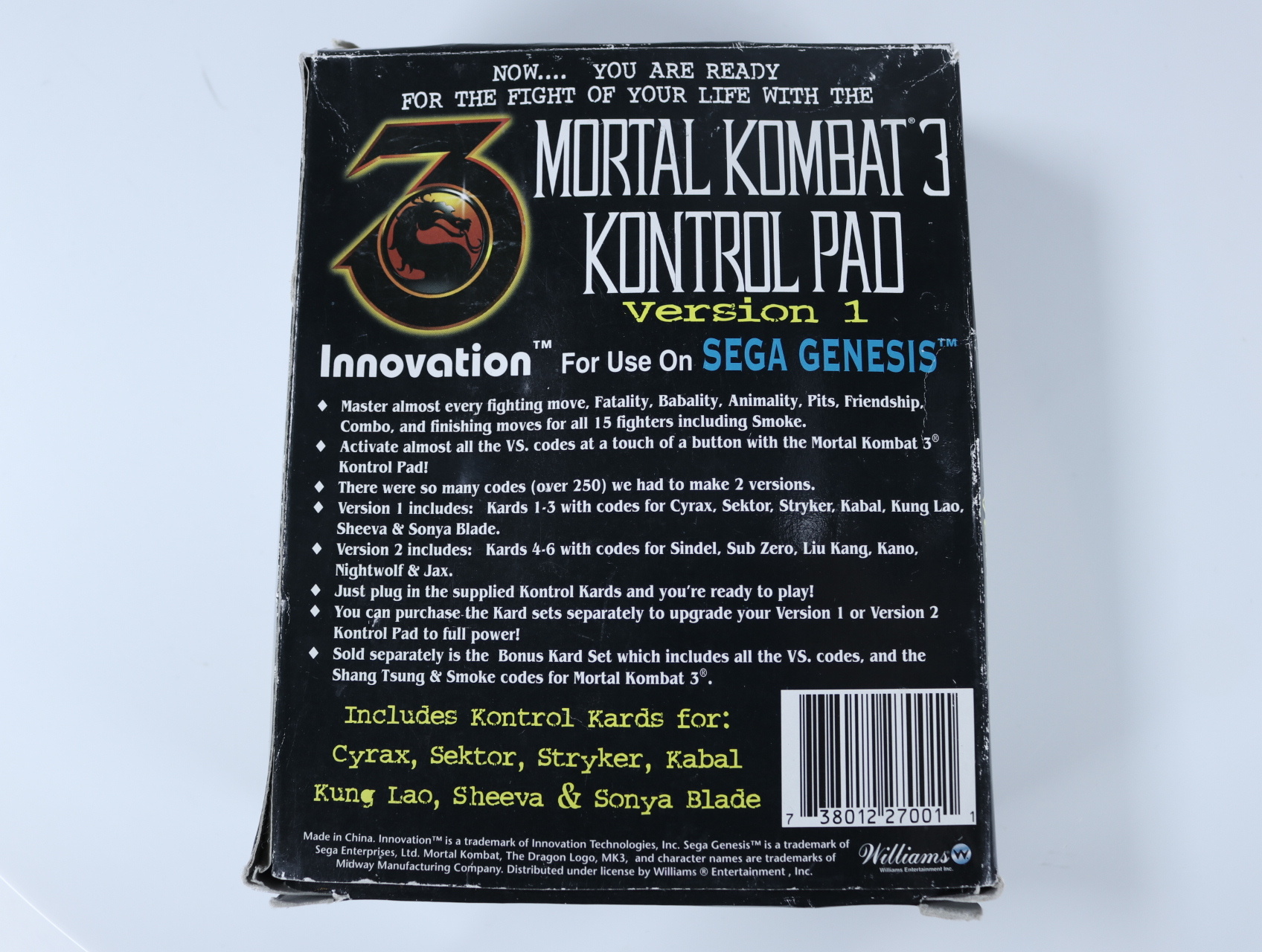 Mega Drive - Mortal Kombat 3 Kontrol Pad - Innovation - productfoto 2