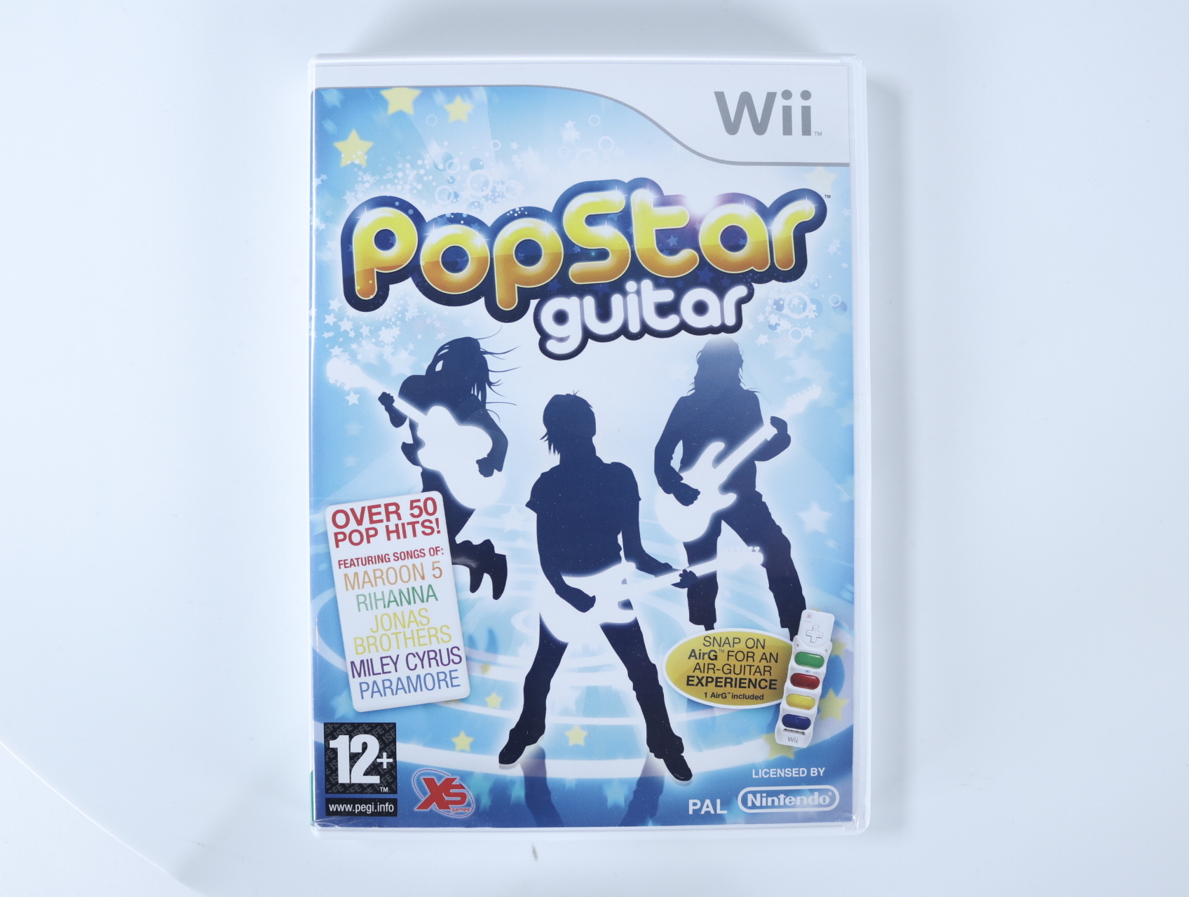 Wii - PopStar Guitar with Snap On Air-Guitar - Broadsword Interactive - productfoto 2