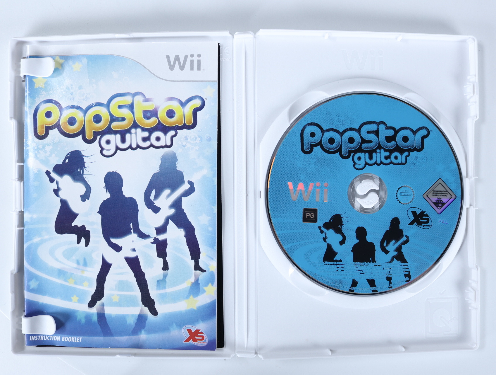 Wii - PopStar Guitar with Snap On Air-Guitar - Broadsword Interactive - productfoto 3