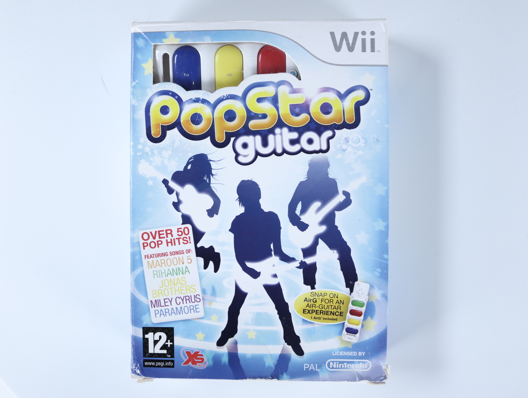 Wii - PopStar Guitar with Snap On Air-Guitar