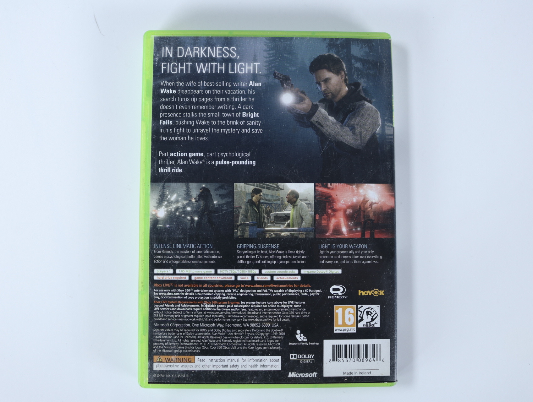 Xbox 360 - Alan Wake - Remedy Entertainment - productfoto 3