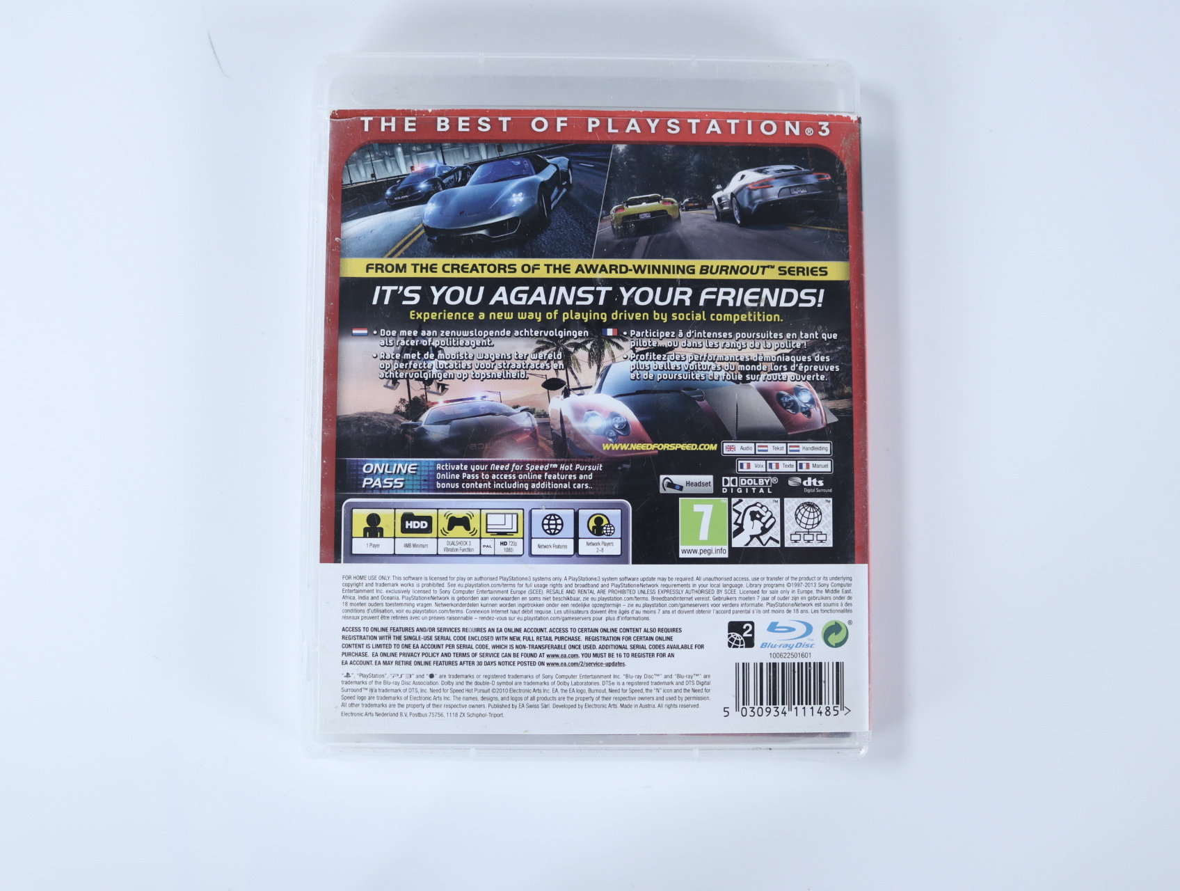 Playstation 3 - Need for Speed: Hot Pursuit [Essentials] - productfoto 3