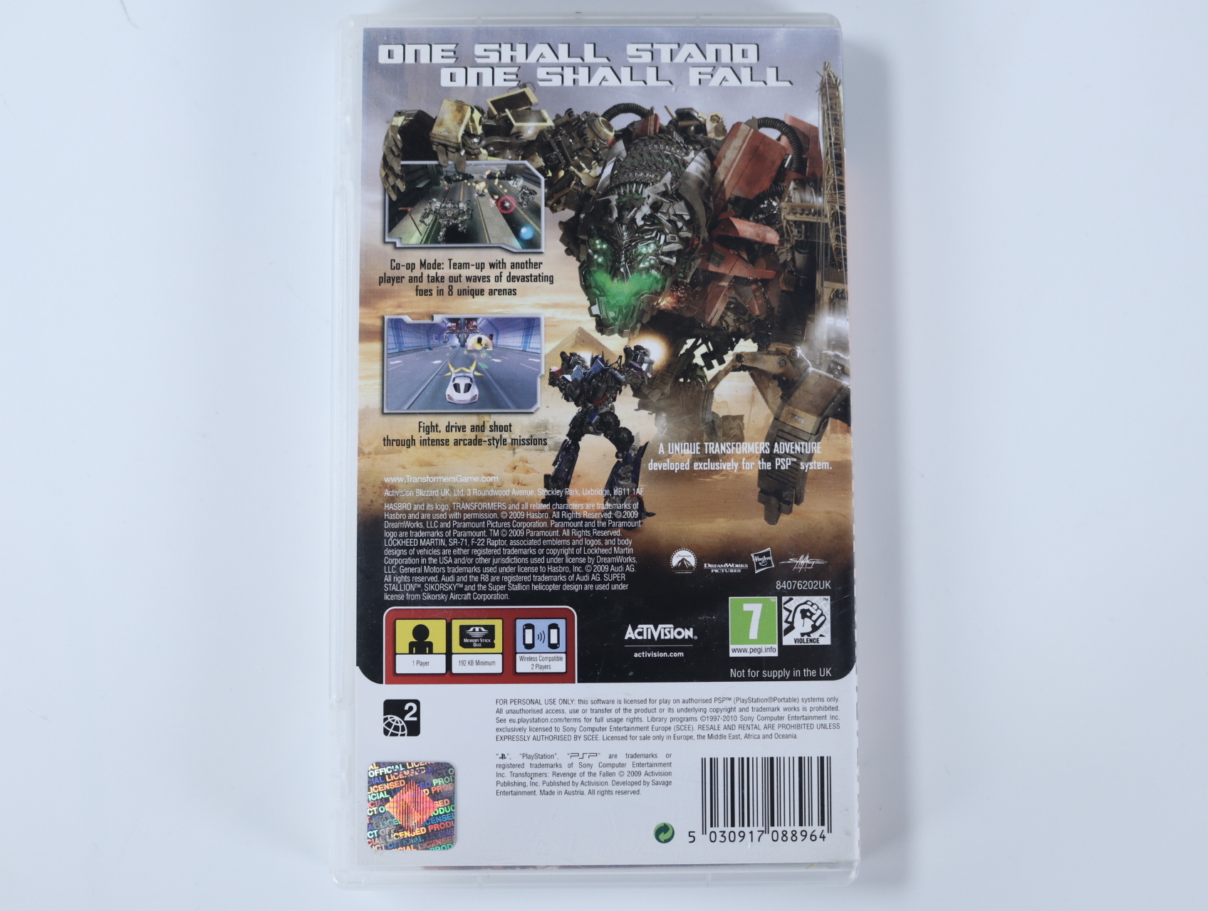 PSP - TransFormers Revenge Of The Fallen - productfoto 3