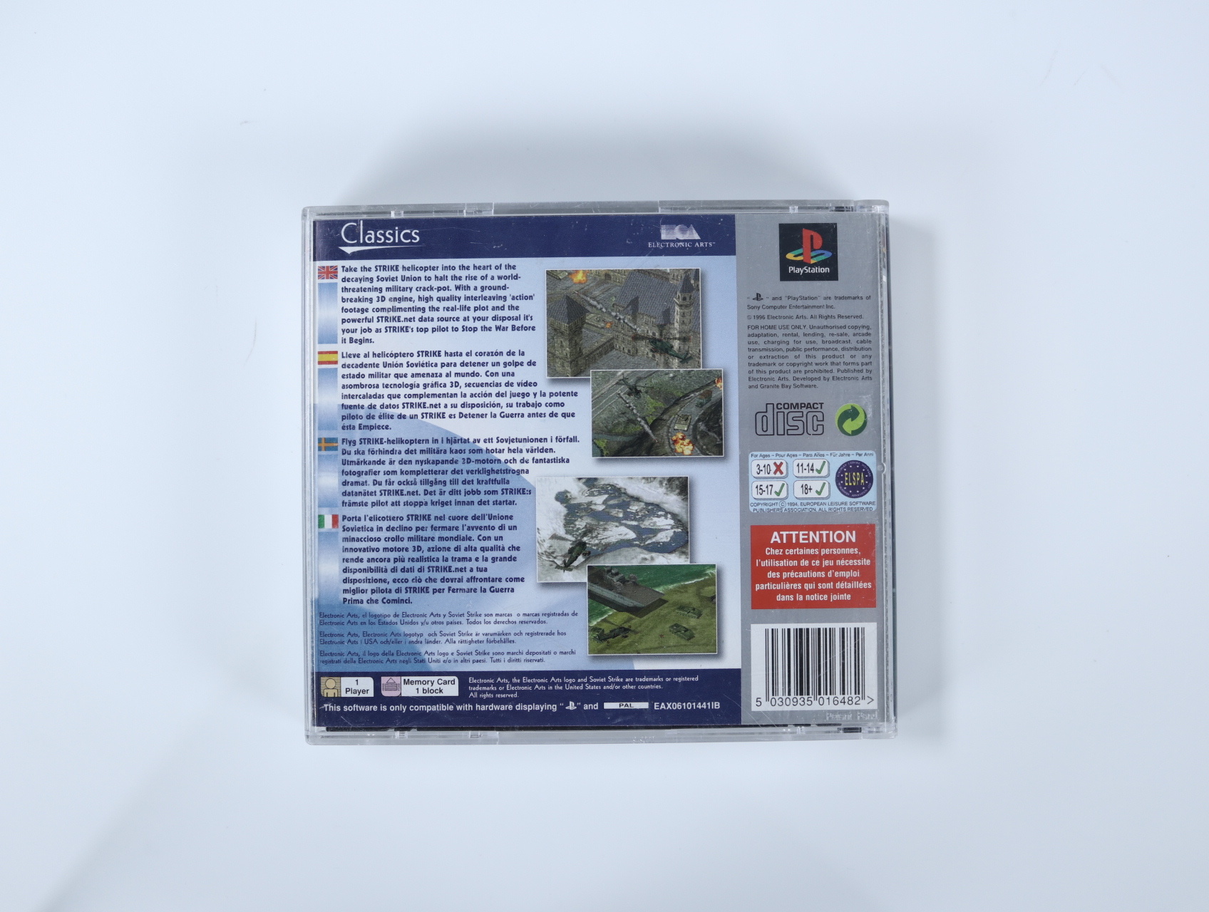 Playstation 1 - Soviet Strike [Platinum Hits / No Manual] - productfoto 2