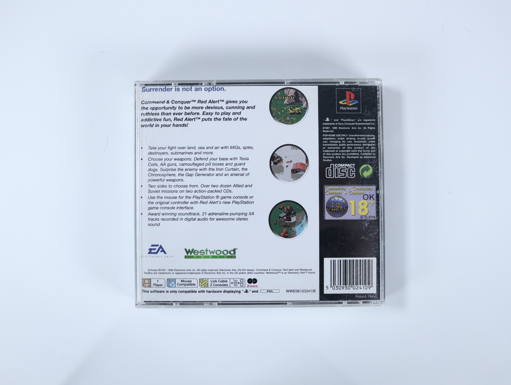 PlayStation 1 – Command & Conquer: Red Alert [Classics] - productfoto 3