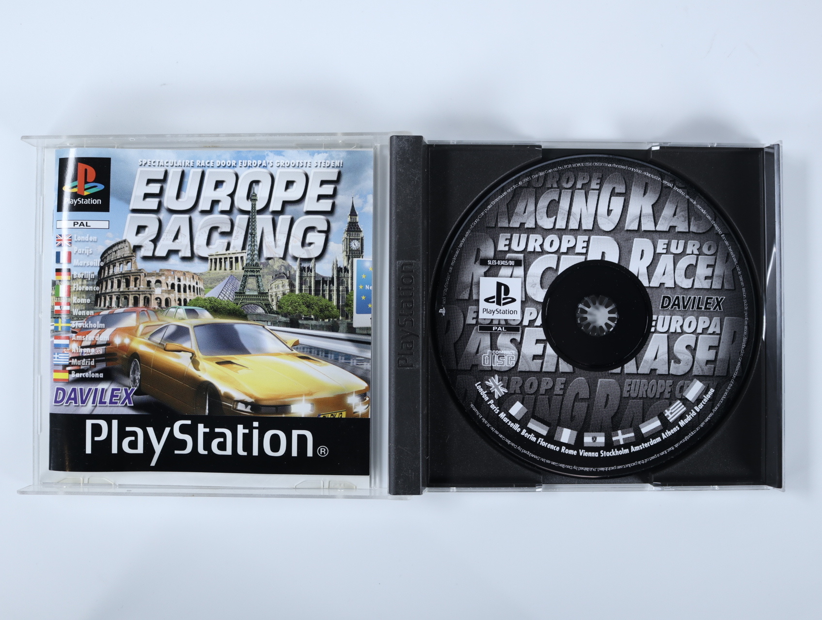 PlayStation 1 - Europe Racing - Davilex Games B.V. - productfoto 3