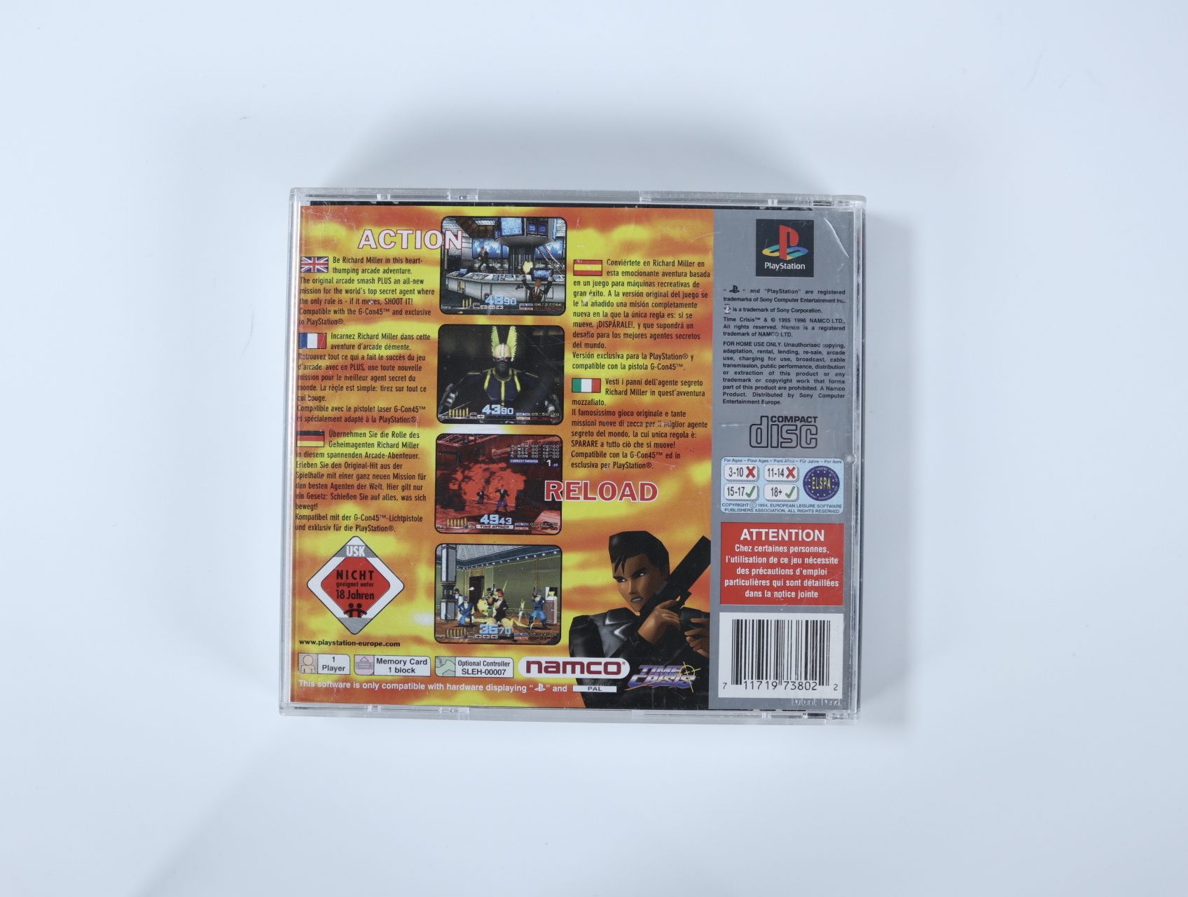 PlayStation 1 - Time Crisis [Platinum Hits] - productfoto 2