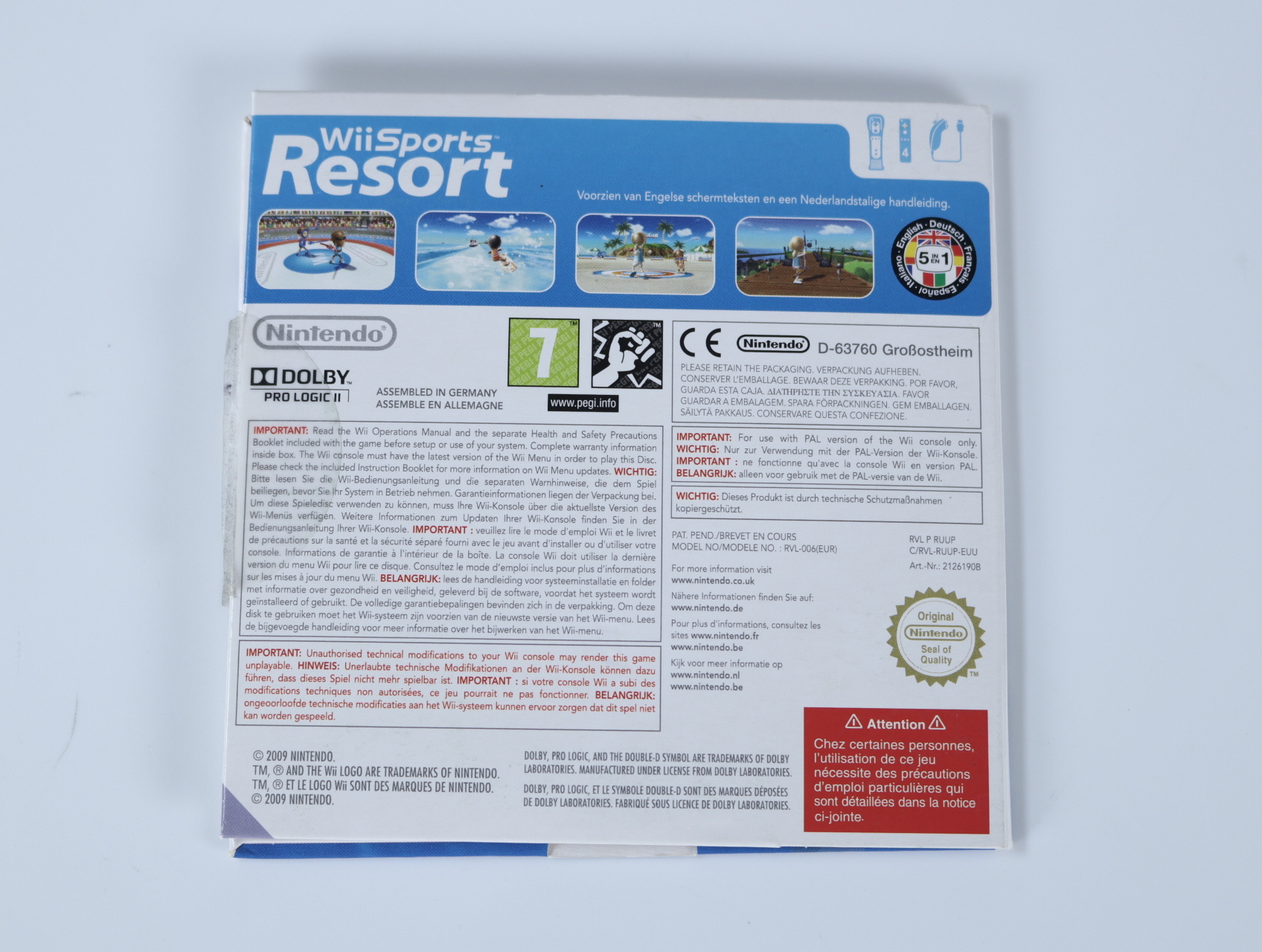 Wii - Wii Sports Resort - Nintendo EAD - productfoto 2