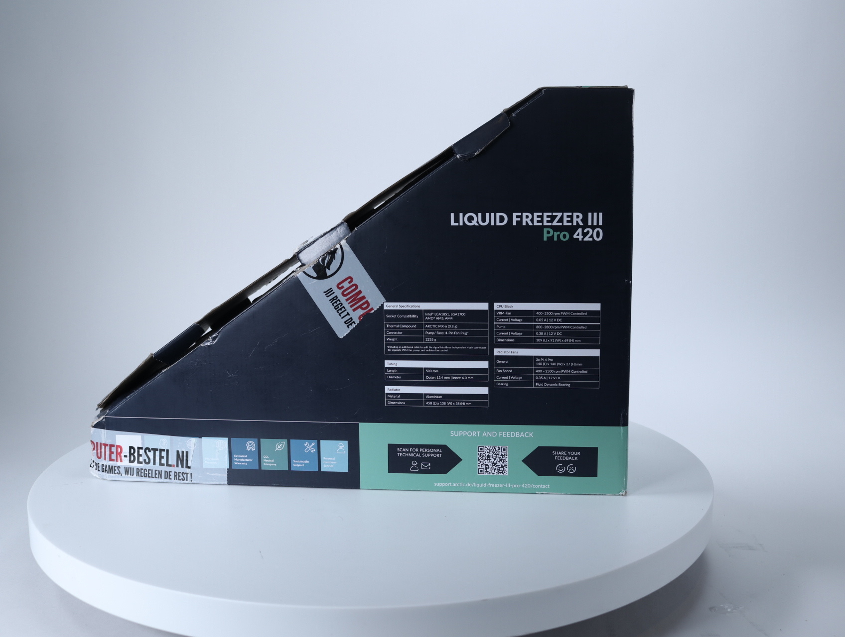 Liquid freezer III Pro 420 Zwart (Verpakking niet netjes) - productfoto 4