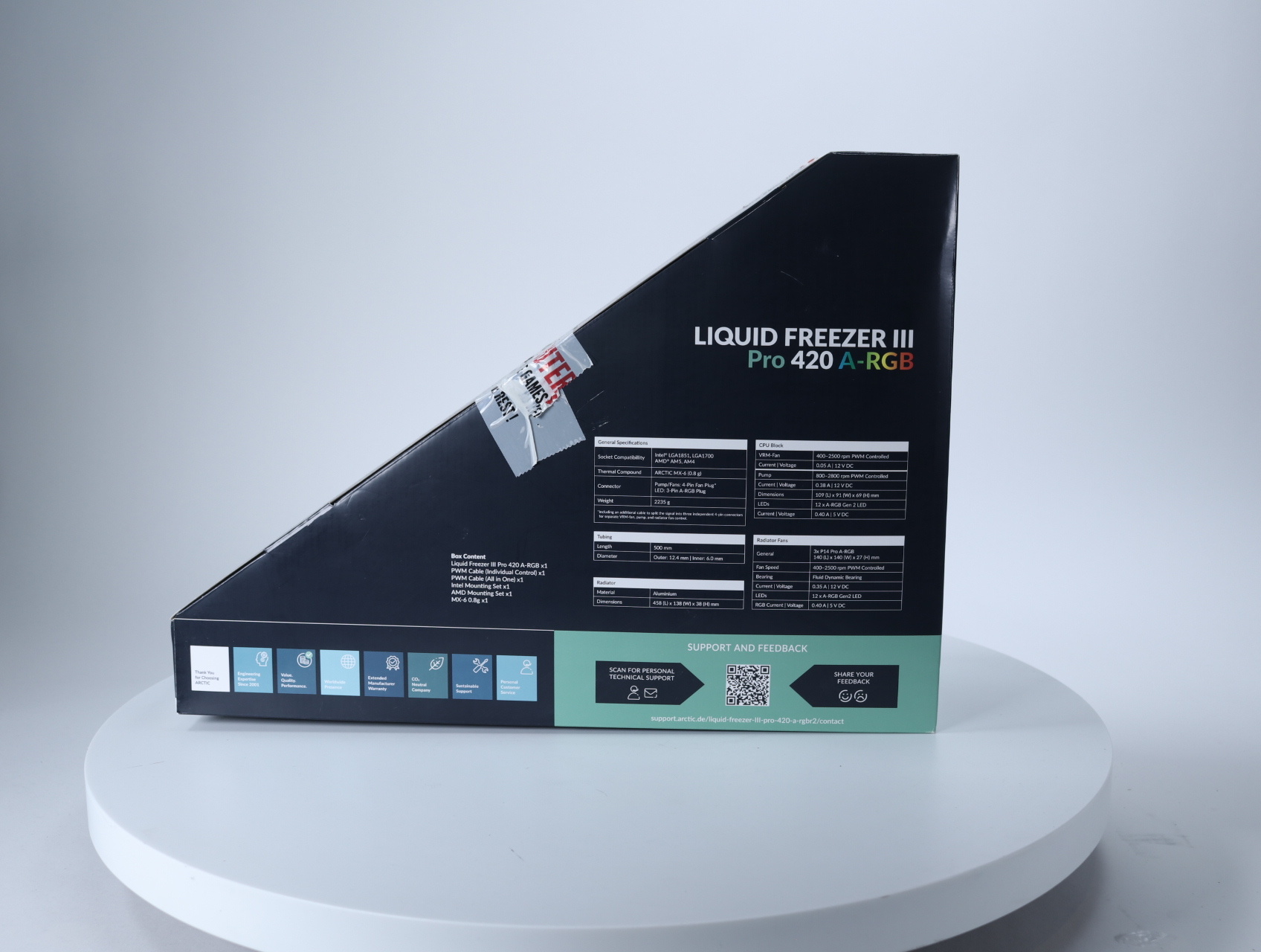 Liquid Freezer III Pro 420 A-RGB - Wit - Arctic - productfoto 4