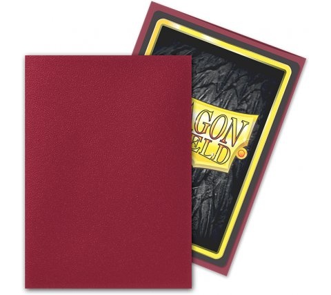 Sleeves Matte Blood Red (100 pieces) - Dragon Shield - productfoto 2