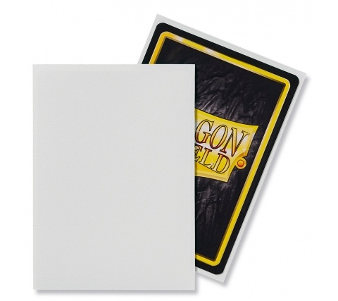 Sleeves Matte White (100 pieces) - Dragon Shield - productfoto 2
