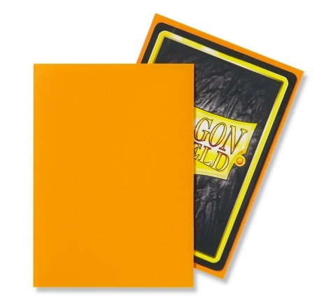 Sleeves Matte Orange (100 pieces) - Dragon Shield - productfoto 2