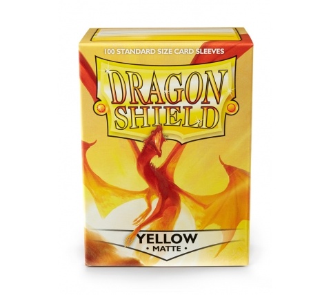 Sleeves Matte Yellow (100 pieces)