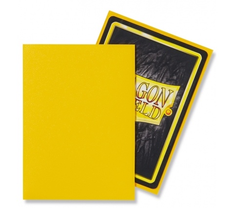 Sleeves Matte Yellow (100 pieces) - Dragon Shield - productfoto 2