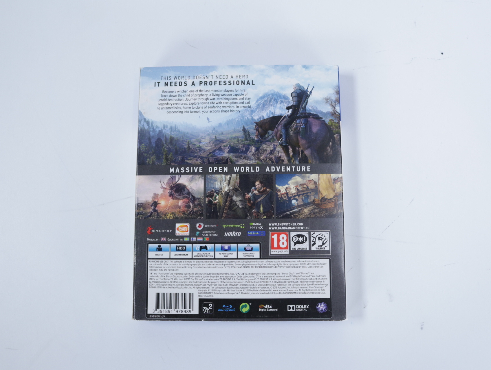 Playstation 4 - The Witcher 3: Wild Hunt (Gebruikt) - Gebruikt - productfoto 2