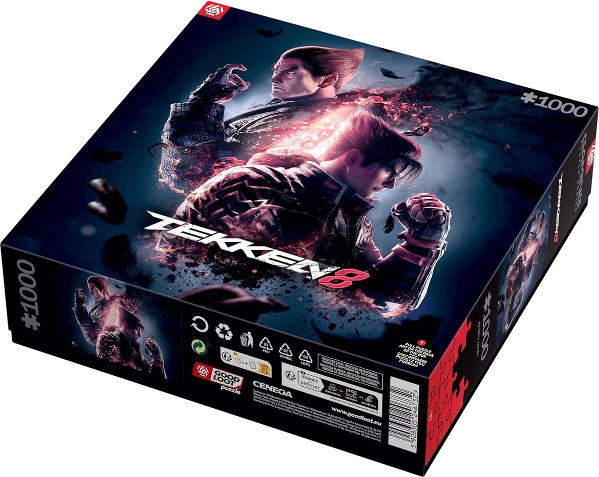 Tekken 8 - Puzzel 1000 Stukjes - Game Puzzel met Jin en Kazuya