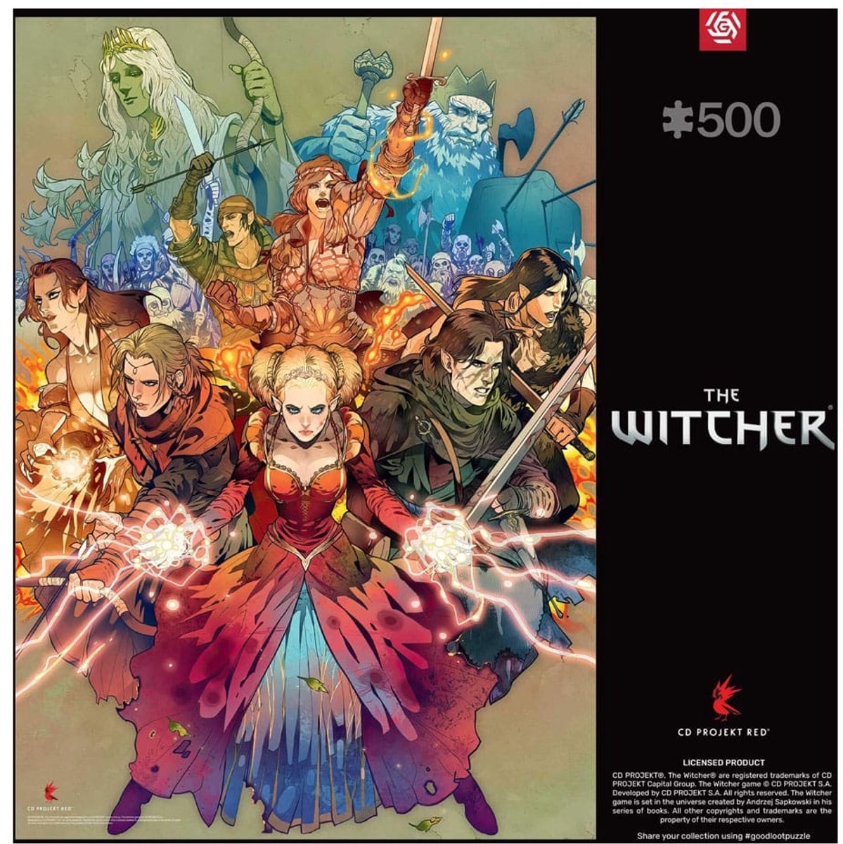 The Witcher Gaming Puzzle Scoia'tael - Puzzel 500 stukjes - productfoto 3