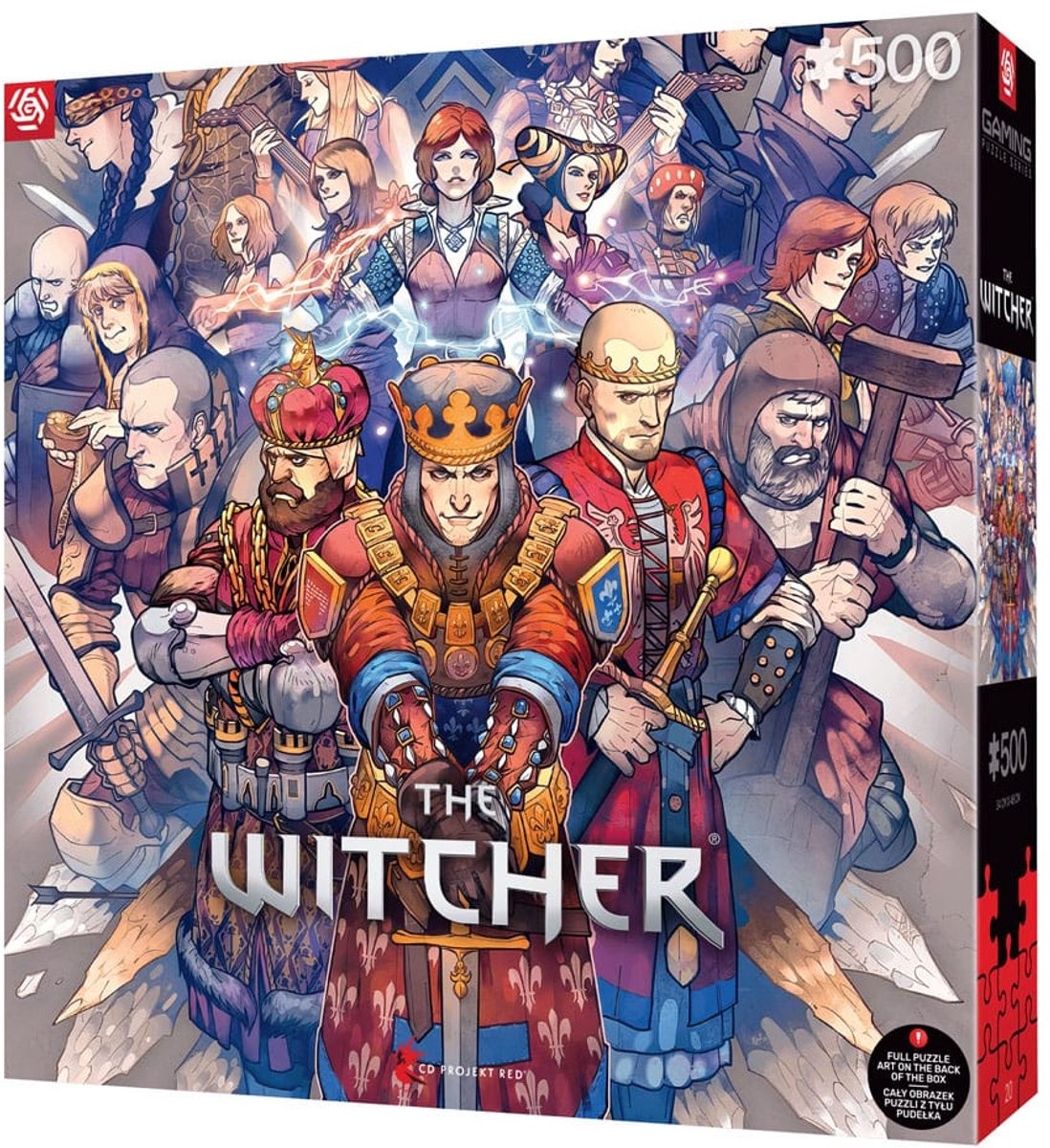 The Witcher Northern Realms - Puzzel 500 stukjes - productfoto 2