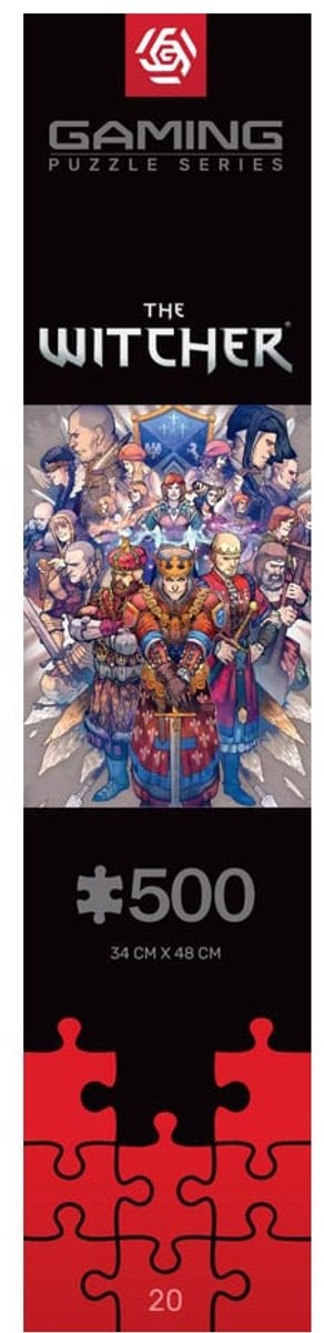 The Witcher Northern Realms - Puzzel 500 stukjes - productfoto 3