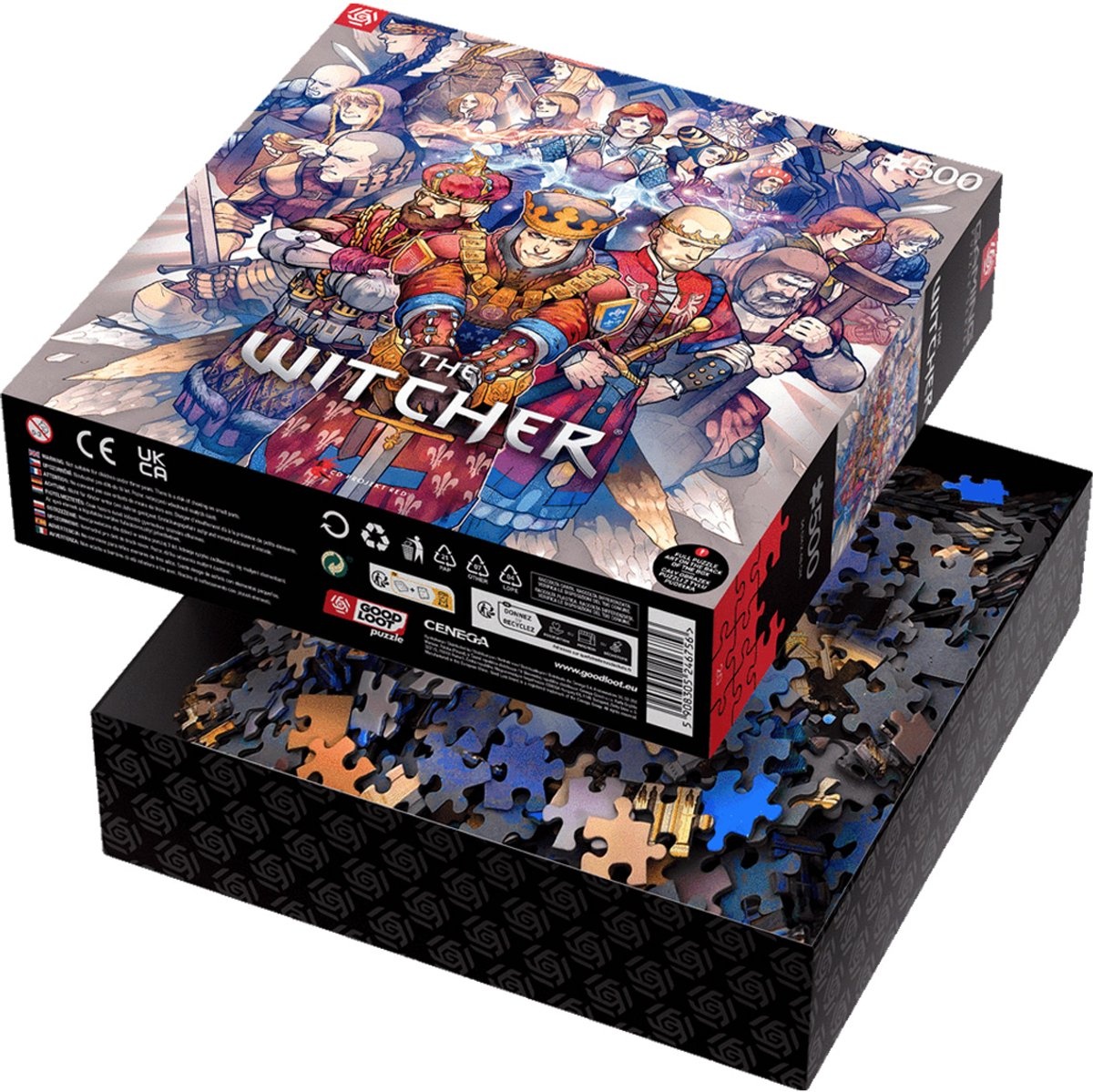 The Witcher Northern Realms - Puzzel 500 stukjes - productfoto 4