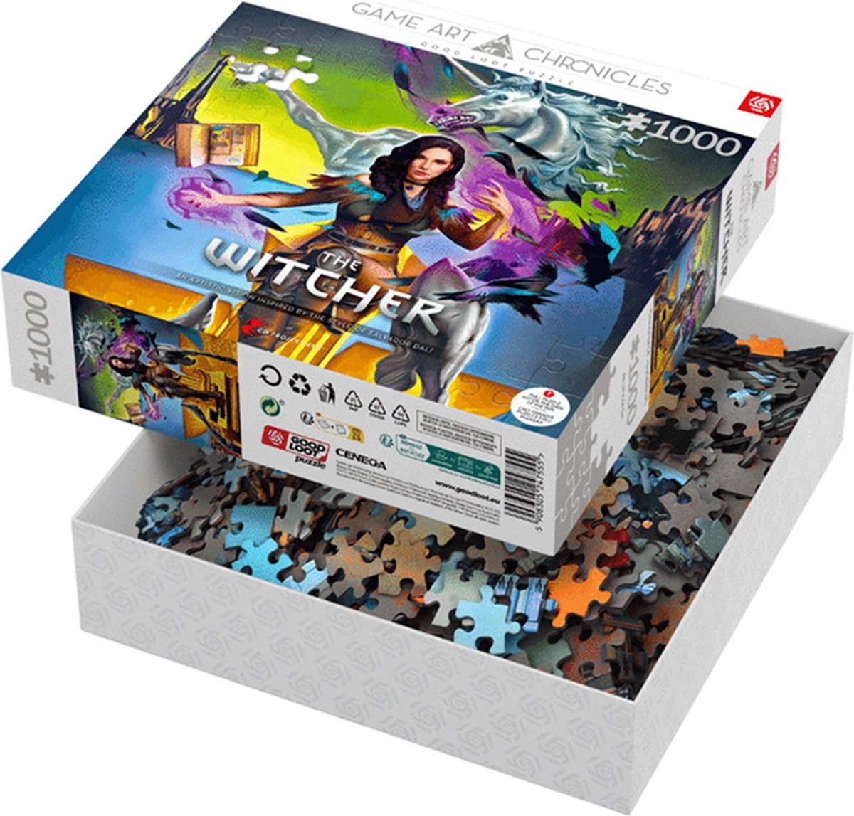 The Witcher Yennefer & Salvador Dali Puzzel - Puzzel 1000 Stukjes - productfoto 2