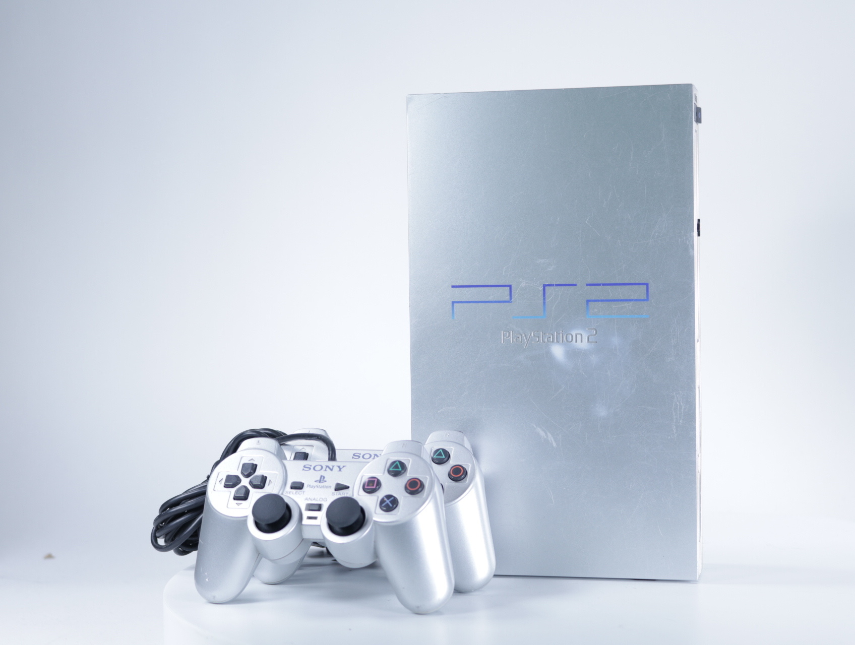 PlayStation 2 - Console Compleet Silver Prestige Line [SCPH-50004SS] - Sony Computer Entertainment - productfoto 2