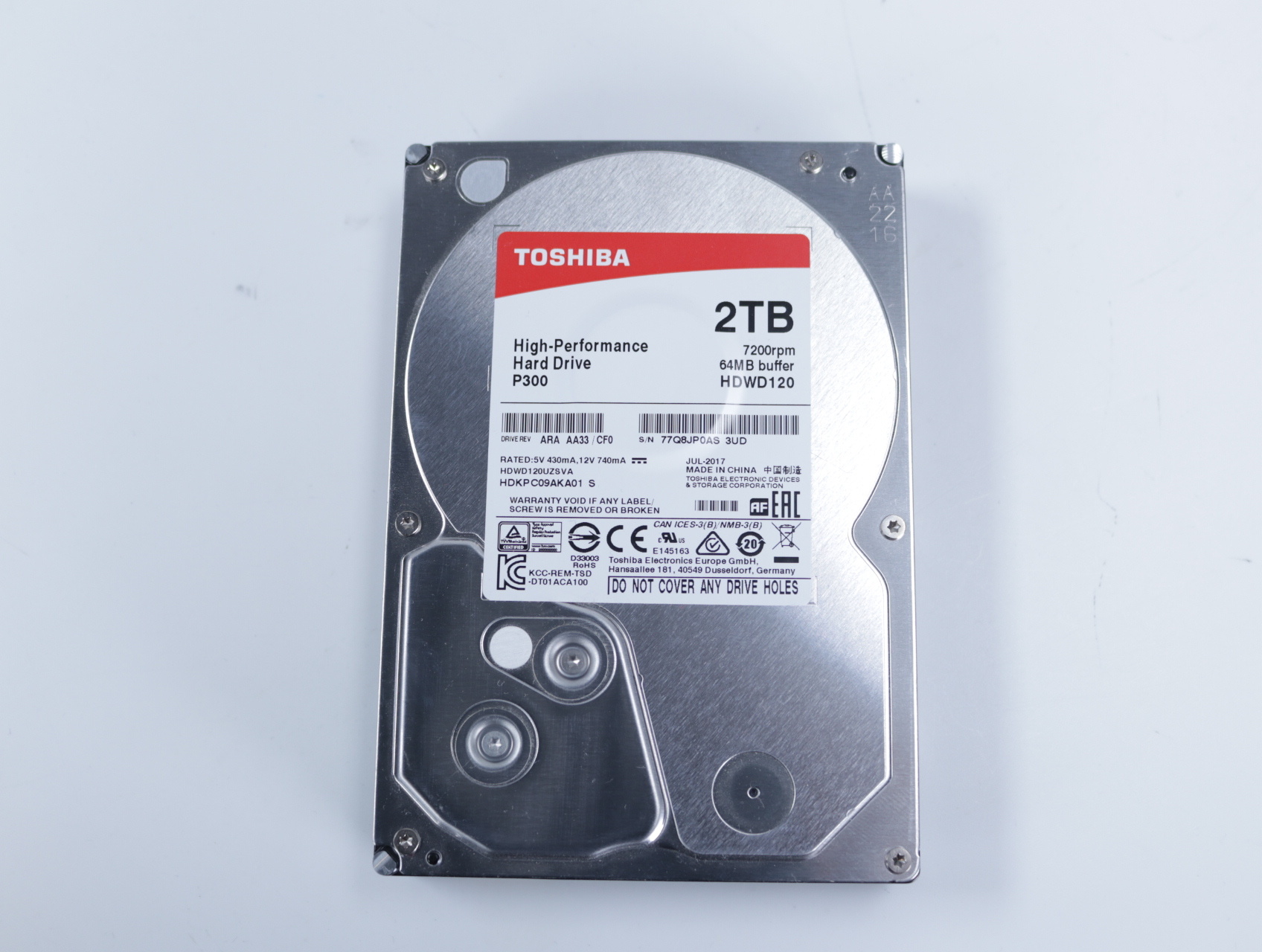 P300 2TB Hard drive HDD [Tweedekansje]
