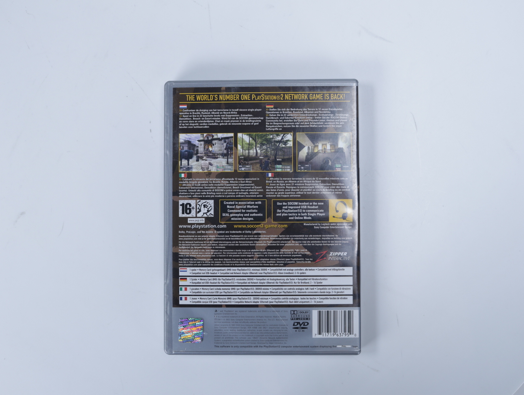PlayStation 2 - SOCOM II: U.S. Navy SEALs [Platinum Hits] - - (No Manual) - productfoto 3
